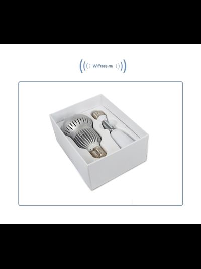 Панорамная WiFi видеоняня/видеокамера (лампа накаливания, цоколь Е27) с DVR с включением освещения, Full HD