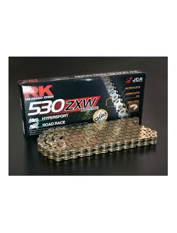 Цепь RK GB530ZXW-122 для мотоциклов до 1400 (золотая, с сальниками XW-RING)