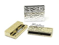 МАГНИТНАЯ ЗАСТЁЖКА ПЛОСКАЯ - 005  - 25*3мм - НИКЕЛЬ / СЕРЕБРО