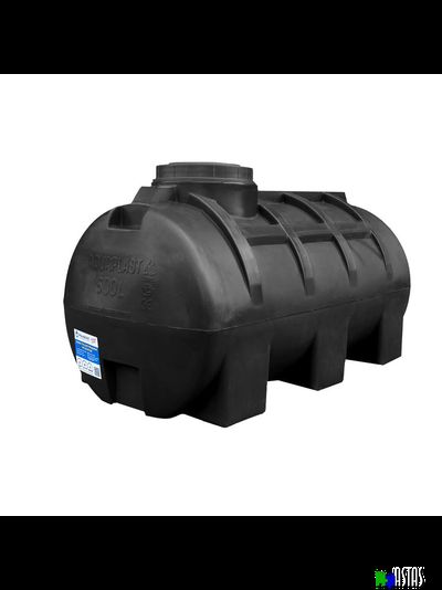 Емкость 500 литров горизонтальная  черная
