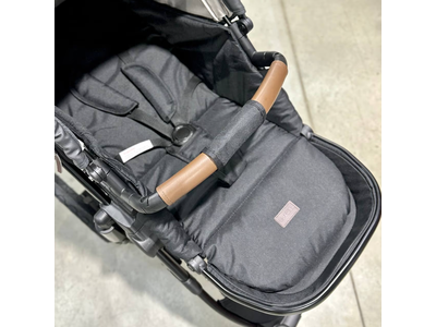 Детская коляска 3 в 1 Luxmom 808 Темно-серый Экокожа