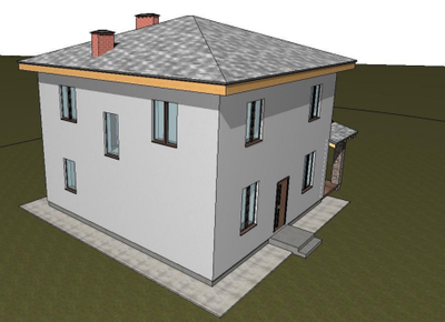 Двухэтажный дом с пятью спальнями 131м² (S104)