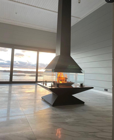 Панорамный подвесной камин CANDLE 123