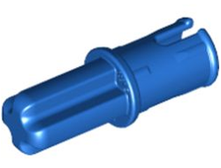 Technic, Axle  1L with Pin with Friction Ridges, Blue (43093 / 4189110 / 4206482 / 4309323)
