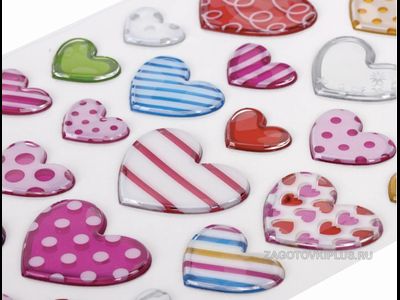 Наклейка для 3D стикеров сердечко