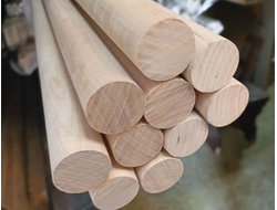 Круглые палочки из дуба, бука, березы, сосны (под заказ от 50м)