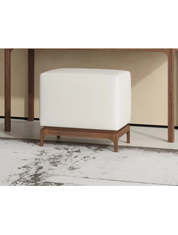 ПУФИК CALPE MDI.ST.CP.7 ОТДЕЛКА ШПОН ОРЕХА F (V36F), ЭКОКОЖА PU78