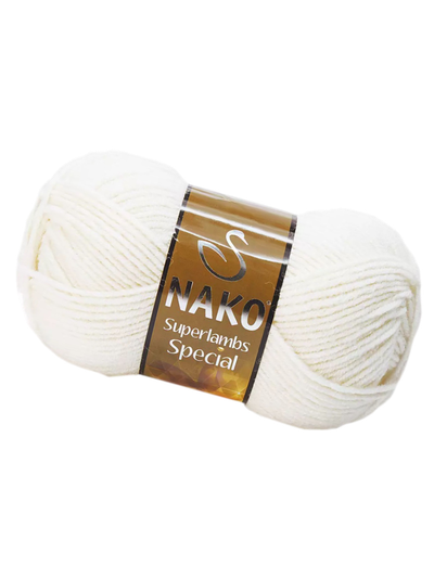 Superlambs Special (Nako)  пряжа цвет № 208 белый
