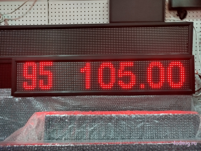 Электронное табло для АЗС 210*1010mm (красный)