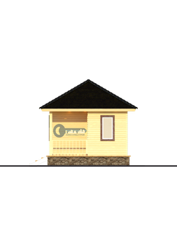 Б-14  ГАБАРИТНЫЕ РАЗМЕРЫ: (6Х4М) 1 ЭТАЖ, ОБЩАЯ ПЛОЩАДЬ: 24М²