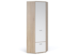 Прихожая Виола - Шкаф угловой Дуб Сонома/Белый