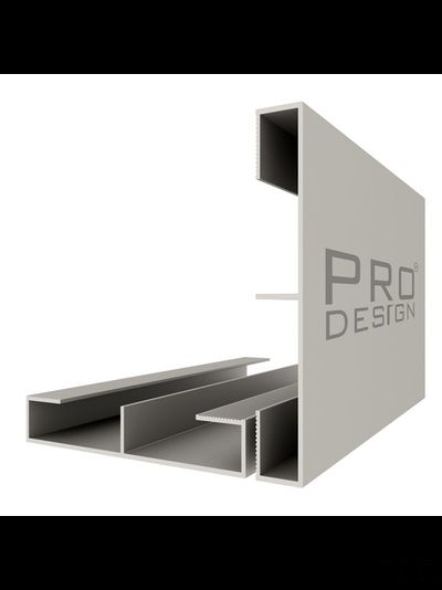 Вставка плинтус 1965 для плинтуса Pro Design 2,7 м.п. (12х80 мм) Анодированный