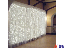 Занавес 2*3 м, БЕЛЫЙ ХОЛОДНЫЙ, IP54 постоянное свечение