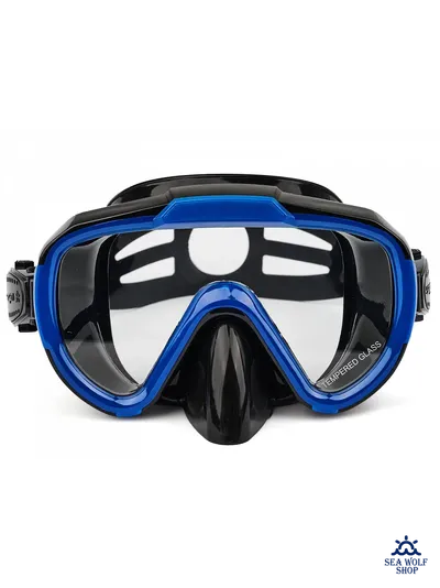 Маска с трубкой Sargan "ДАЙВА-С" черный/синий