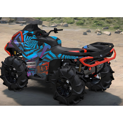 Комплект виниловых наклеек для квадроцикла BRP Outlander MAX XT-P 1000R G3 защищенные броней #10467