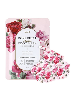 Маска-носочки для ног с экстрактом розы Koelf Rose Petal Satin Foot Mask 1 пара