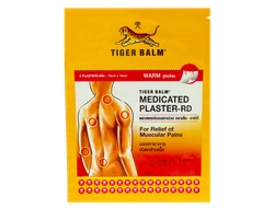 Тигровый согревающий красный пластырь размер (10см Х 14см)