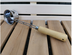 Черпак нержавеющая сталь с дерев. ручкой 400мл