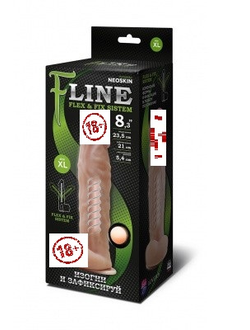 585603 Фаллоимитатор F LINE на присоске, L 235 мм D 54 мм