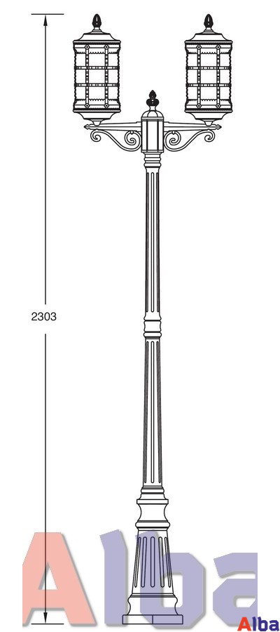 Barselona 81209 A bg Парковый светильник