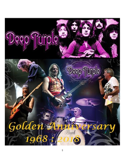 Deep Purple Golden Anniversary 1968 - 2018 Book Иностранные книги, Intpressshop