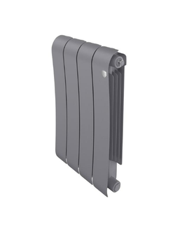 Радиатор биметаллический Royal Thermo Infinity 500/4 Silver Satin (688 Вт., серый)
