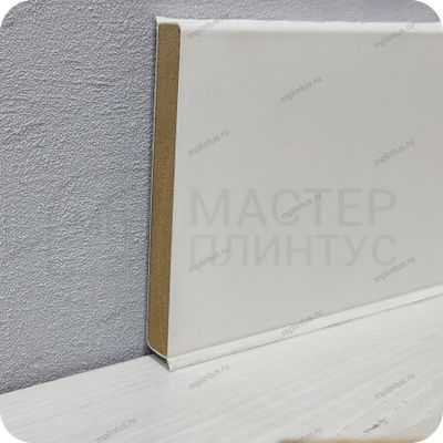 ПЛИНТУС ХДФ DÖLLKEN CUBU FLEX LIFE XL 100ММ Х 2,5 М БЕЛЫЙ 1013/5012 (Молочный)