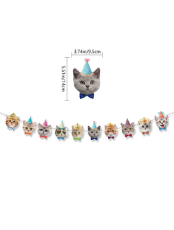 Гирлянда головы кошечки в колпаках