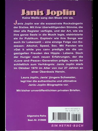Janis joplin Ein Wildes Kurzes Leben. Laura Joplin Book Archive