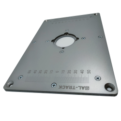 Пластина универсальная для установки фрезера в стол 170*250 мм. с гравировкой линеек