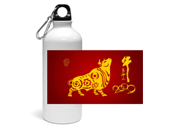 Спортивная бутылка с символикой "Быка" №10