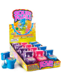 Кидсмания Sour Flush Унитазик Большой Леденец 39 гр (12 шт)