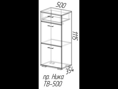 Ника Тумба высокая ТВ500 (Эра)