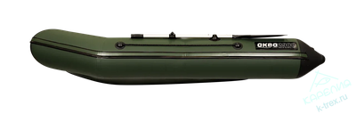 Лодка ПВХ Мастер Лодок Аква 2900Слань-книжка Киль Зелёный / Чёрный