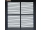 Декоративная облицовочная 3Д панель Kamastone Волна двойная острая 1011 под покраску, гипс