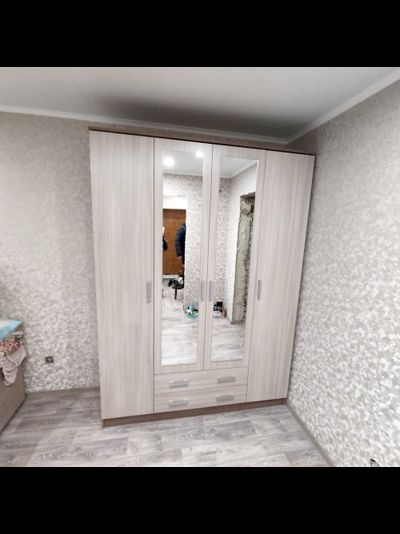 Квадро шкаф Ясень шимо темный/Ясень шимо светлый