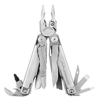 Мультитул LEATHERMAN Surge, 21 функций,  серебристый [830165]