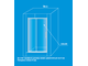 Стеклянная душевая раздвижная дверь, Водный Мир ВМ-ТА-1 120, прозрачная, 120х185 см.