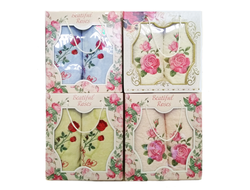 Набор махровых полотенец с вышивкой Розочки, 35х35 и 35х75
