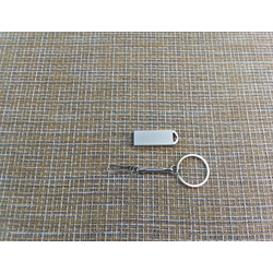 Карта памяти USB2.0 Flash 64Gb металлическая с треугольным отверстием матовая серебристый