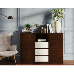Софи Комод 1,3 (1300*930*440мм) венге/белый