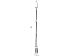 Садово-парковый светильник серии   Dublin   (189см)