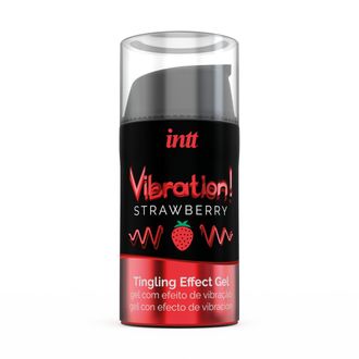 VIB0001 Жидкий интимный гель с эффектом вибрации Strawberry INTT