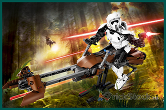 # 75532 Сборный Комплект «Штурмовик–Разведчик на Спидере» / “Scout Trooper & Speeder Bike” Buildable Action Set (2017)