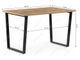 Стол Лота Лофт 120 25 мм дуб вотан / черный матовый