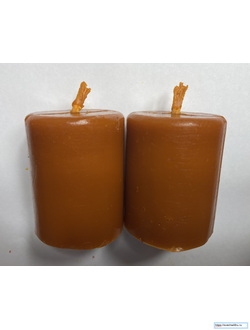 Свеча оранжевая цилиндр 5 см (3 ч. горения).