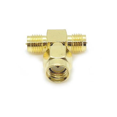 Разветвитель Т- образный SMA на 2 RPSMA Tinymons RPSMAJ-2RPSMAK X1 (1 шт.)