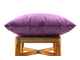 Подушка декоративная на молнии 450х550 Пурпурная фиалка 93
