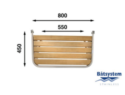 Транцевая площадка Batsystem PM4580 800 x 450 мм, 9519037400