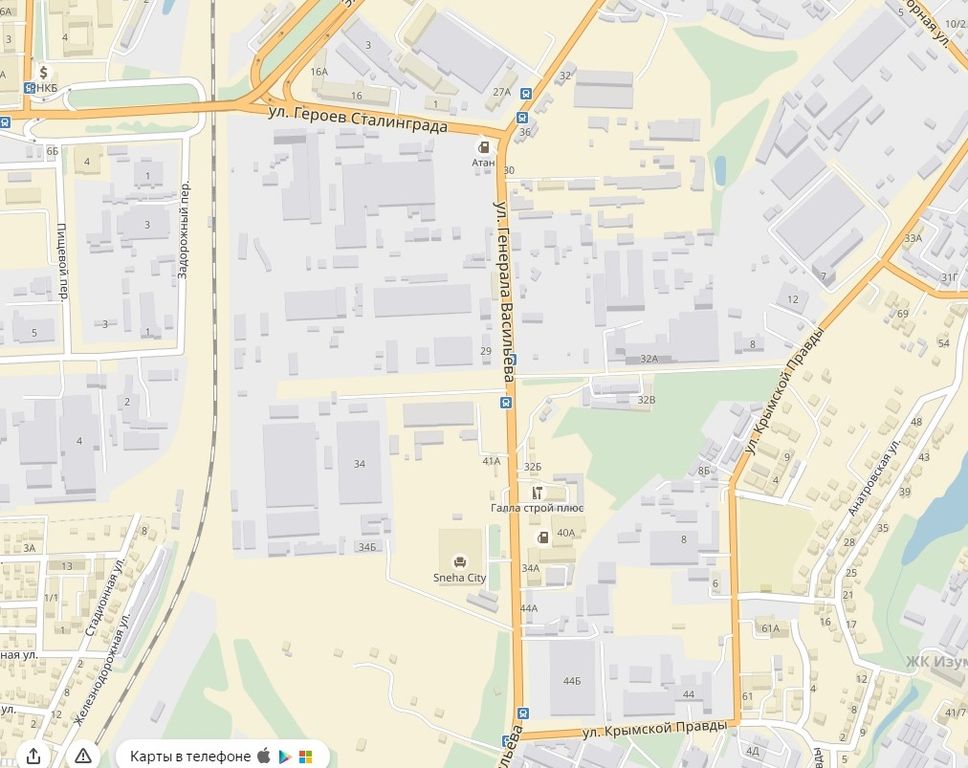 Улица генерала васильева симферополь карта